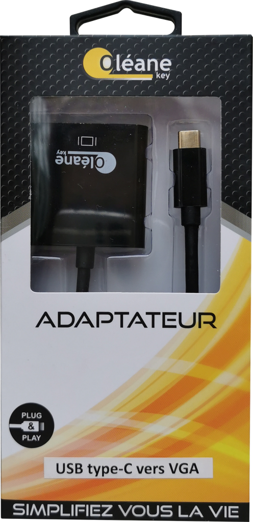OLEANE Key ADAPTATEUR Type-C vers VGA - Adapter