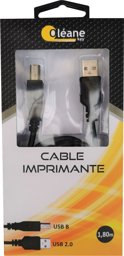 OLEANE Key Cable d'imprimante USB 2.0 vers B - 1.80 m - Digital