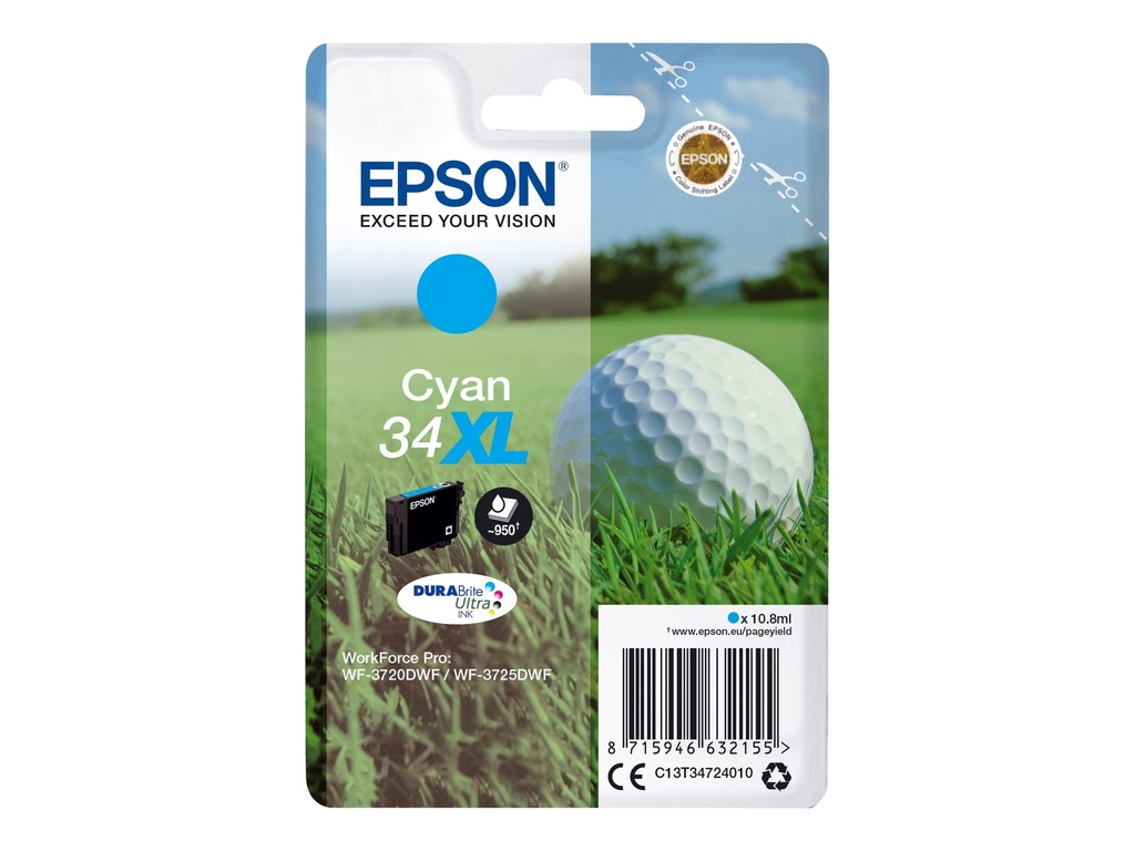 Epson 34XL - 10.8 ml - XL - cyan